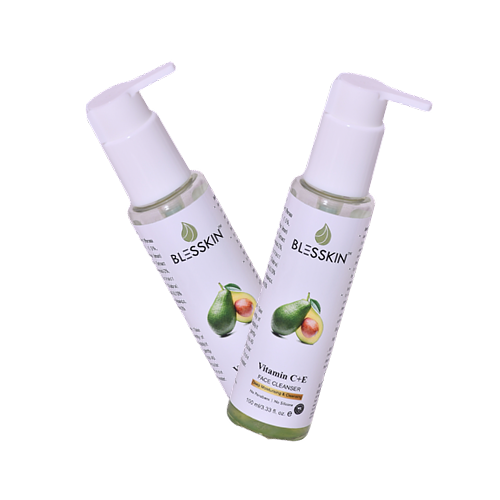 Glow Twice as Bright with the Blesskin Vitamin C & E Face Cleanser Duo